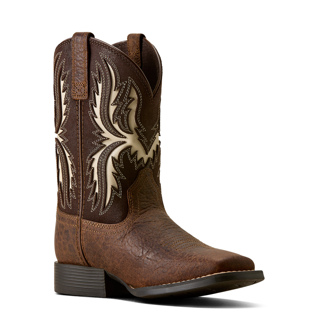 Driftwood Wide Square Toe Western Boot