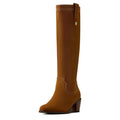 Tall brown knee-high western fashion boot by Ariat