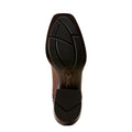 Brown Ariat cowboy boot – sole view