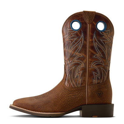 Sport Sidebet Wide Square Toe Cowboy Boot