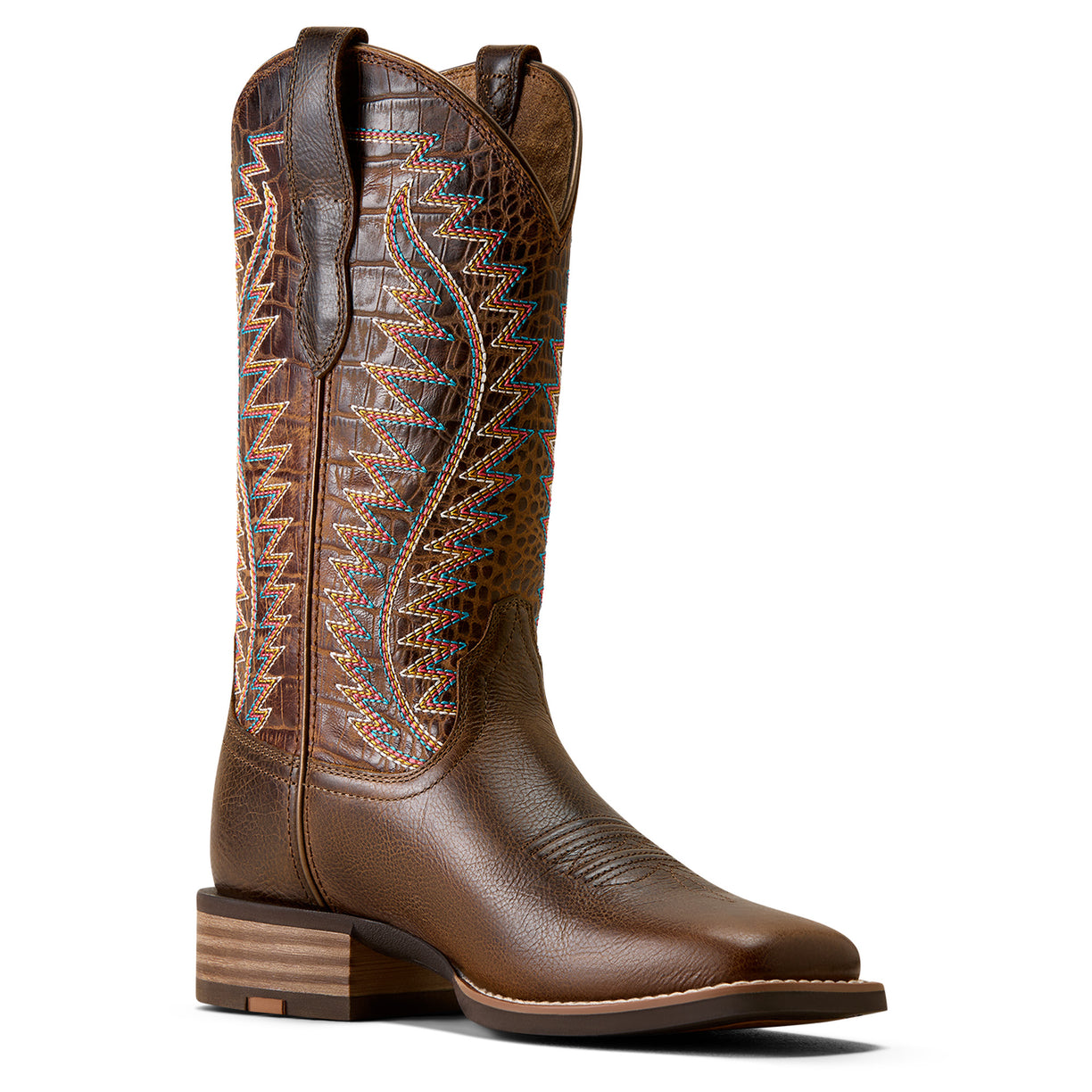 Monte Vista Wide Square Toe Western Boot