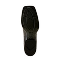 Black shoe sole on a white background