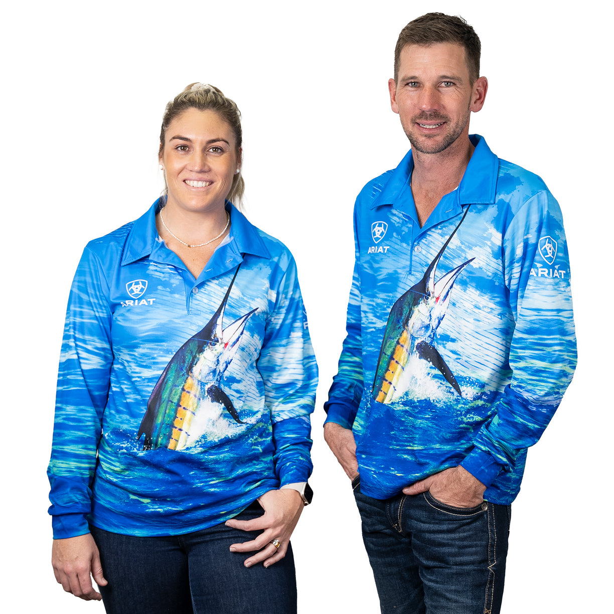 Ariat Adult Fishing Shirt - Mr Marlin Pattern