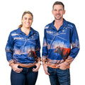 Ariat Adult Fishing Shirt - Bull Catcher Pattern