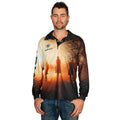 Ariat Unisex Adult's Fishing Shirt in Roper Rodeo print - Men's Front