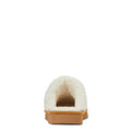 White pet bed with brown base on a white background