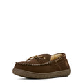 Ariat Men's Harrison Moccasin Slipper in dark brown leather - Front