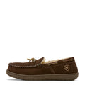 Ariat Men's Harrison Moccasin Slipper in dark brown leather - Side