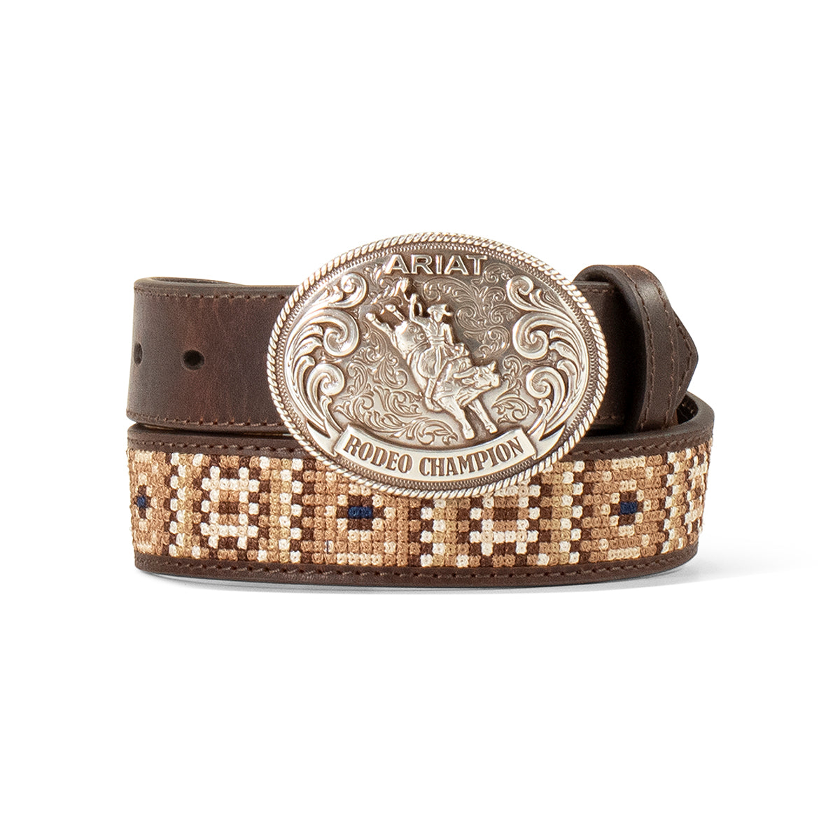 Rattlesnake Embroidered Belt