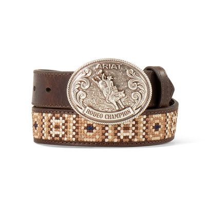 Rattlesnake Embroidered Belt