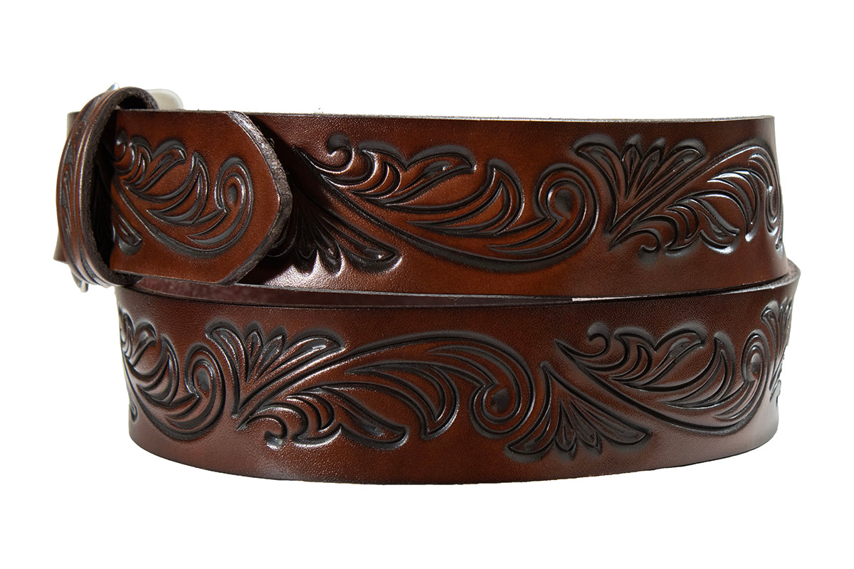 Floral Embossed Belt