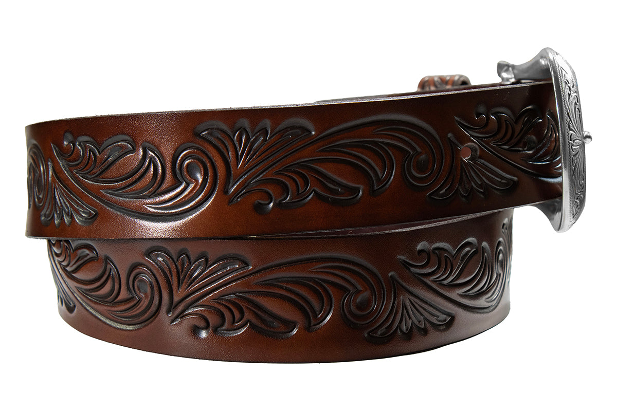Floral Embossed Belt