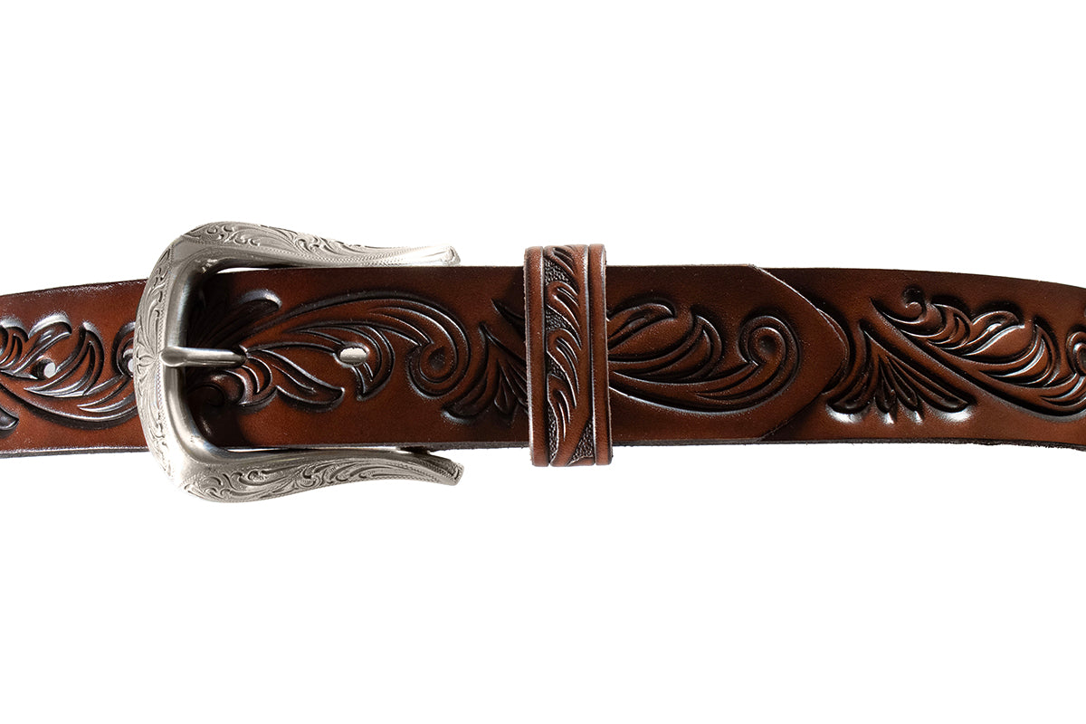 Floral Embossed Belt