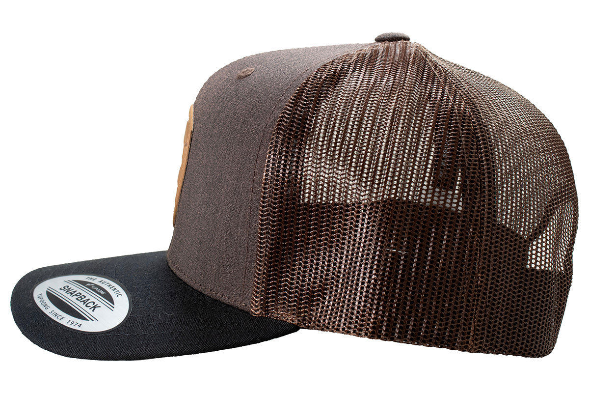 Made To Last Mesh Brown Snap Back Cap