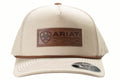 Patch Fabric Khaki Snap Back Cap