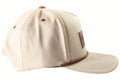 Patch Fabric Khaki Snap Back Cap