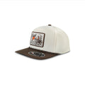 Ariat cap in khaki with a woven desert-scene patch and brown bill