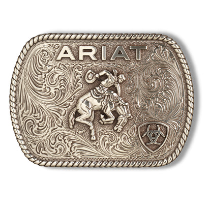 Rectangle Vintage Saddle Bronc Buckle