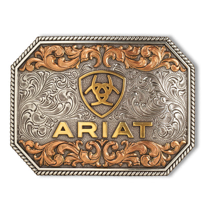Rectangle Raised Ariat Logo Buckle