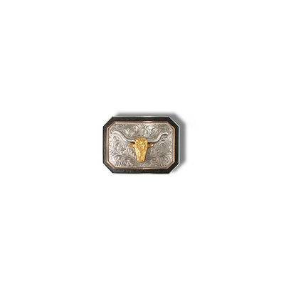 Rectangle Longhorn Motif Buckle