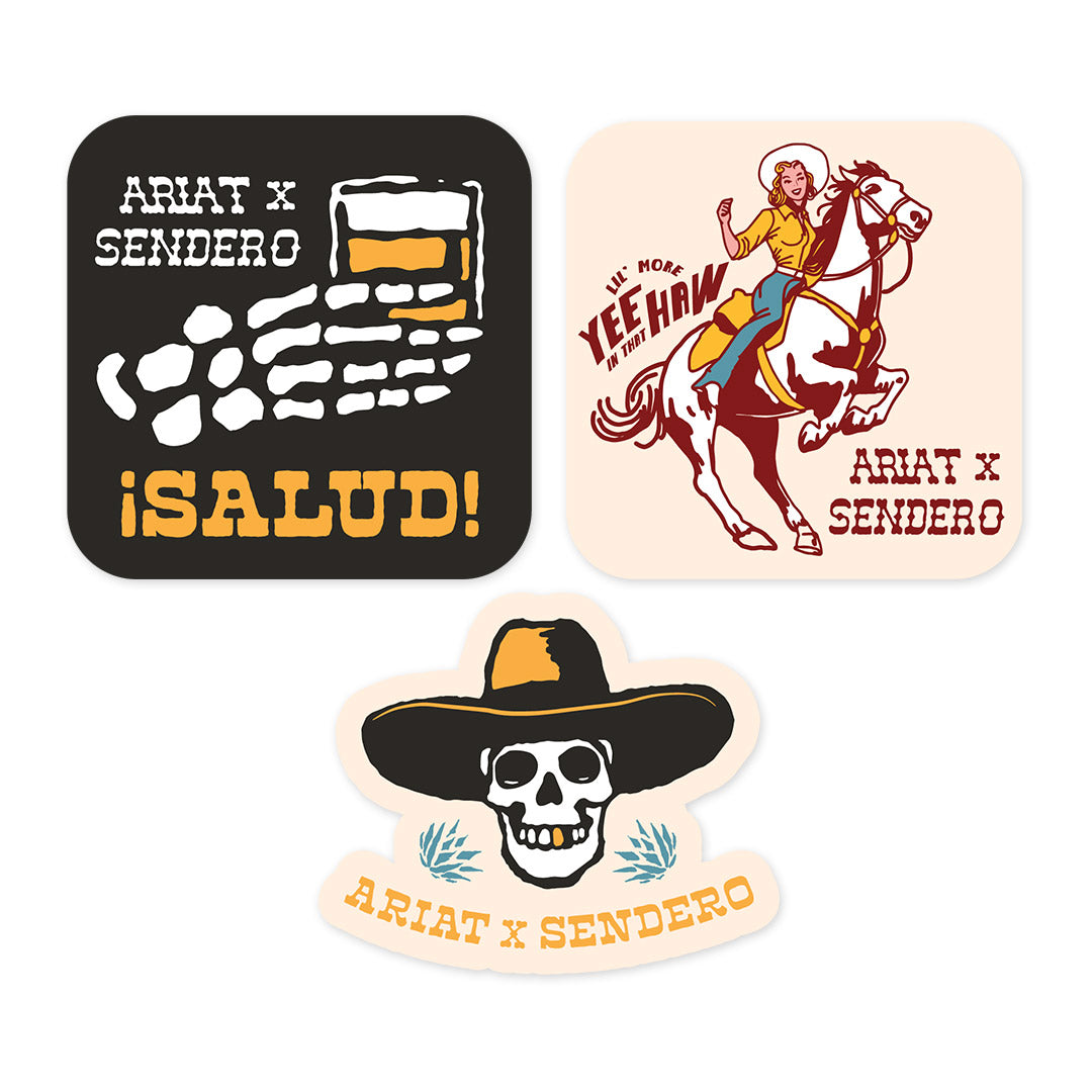 Ariat x Sendero Sticker Sheet - Gift With Purchase