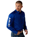 Ariat Men's Team Logo Twill Classic Fit Shirt in dark blue - Front