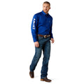 Ariat Men's Team Logo Twill Classic Fit Shirt in dark blue - Full
