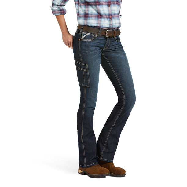 Person wearing blue jeans and a plaid shirt on a white background
