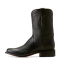 Ariat Men's Bench Made Clanton Western Boot in Cool Black Bison Side