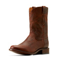 Ariat Men's Bench Made Clanton Western Boot in Saddle Brown Bison Front