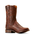 Ariat Men's Bench Made Clanton Western Boot in Saddle Brown Bison Angle