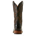 Ariat Men's Bench Made Bassett Western Boot Front in Black Full Quill Ostrich Heel