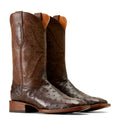 Ariat Men's Bench Made Bassett Western Boot Front in Espresso Full Quill Ostrich Pair