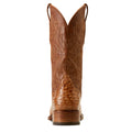 Ariat Men's Bench Made Bassett Western Boot Front in Buckskin Full Quill Ostrich Heel