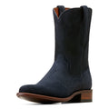 Ariat Men's Bench Made Clanton Western Boot in Oiled Navy Roughout Front
