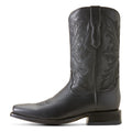 Ariat Men's Bench Made Stilwell Cowboy Boot in Cool Black Bison Side
