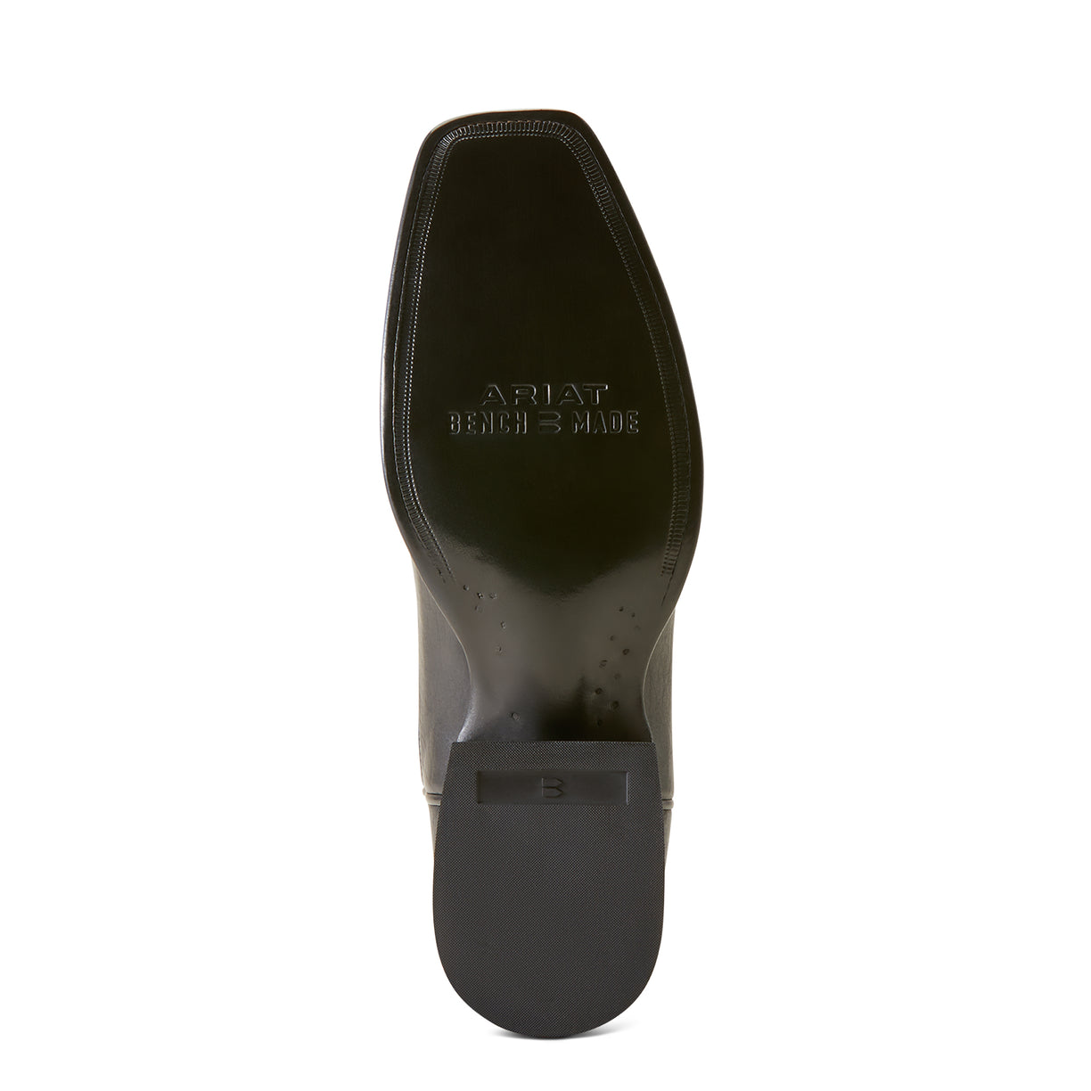 Ariat Men's Bench Made Stilwell Cowboy Boot in Cool Black Bison Sole