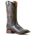 Ariat Men's Bench Made Bassett Cowboy Boot Front in Cool Black Bison Angle