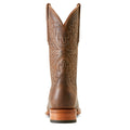 Ariat Men's Bench Made Bassett Cowboy Boot Front in Earth Brown Bison Heel