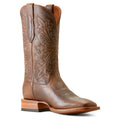Ariat Men's Bench Made Bassett Cowboy Boot Front in Earth Brown Bison Angle