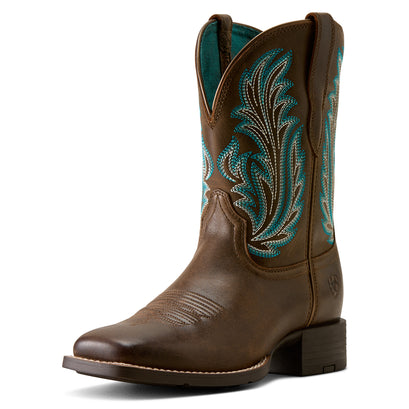 Round Up Filly Wide Square Toe Western Boot