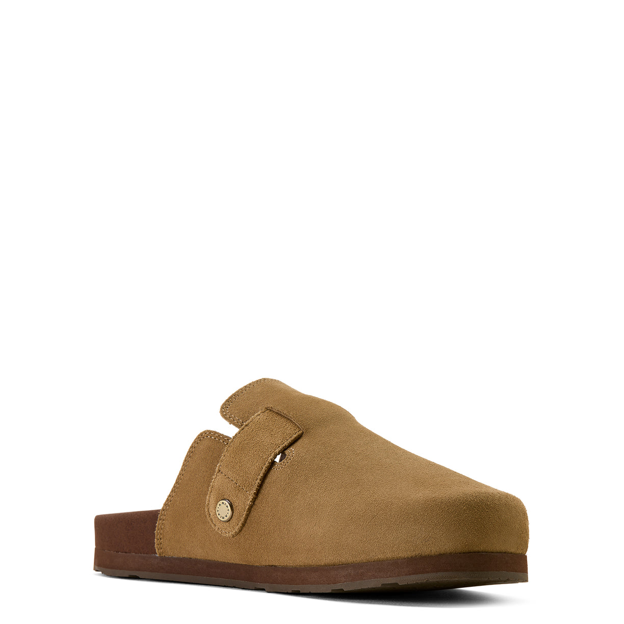 Brown slipper on a white background