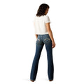 R.E.A.L. Mid Rise Stretch Whipstitch Boot Cut Jeans