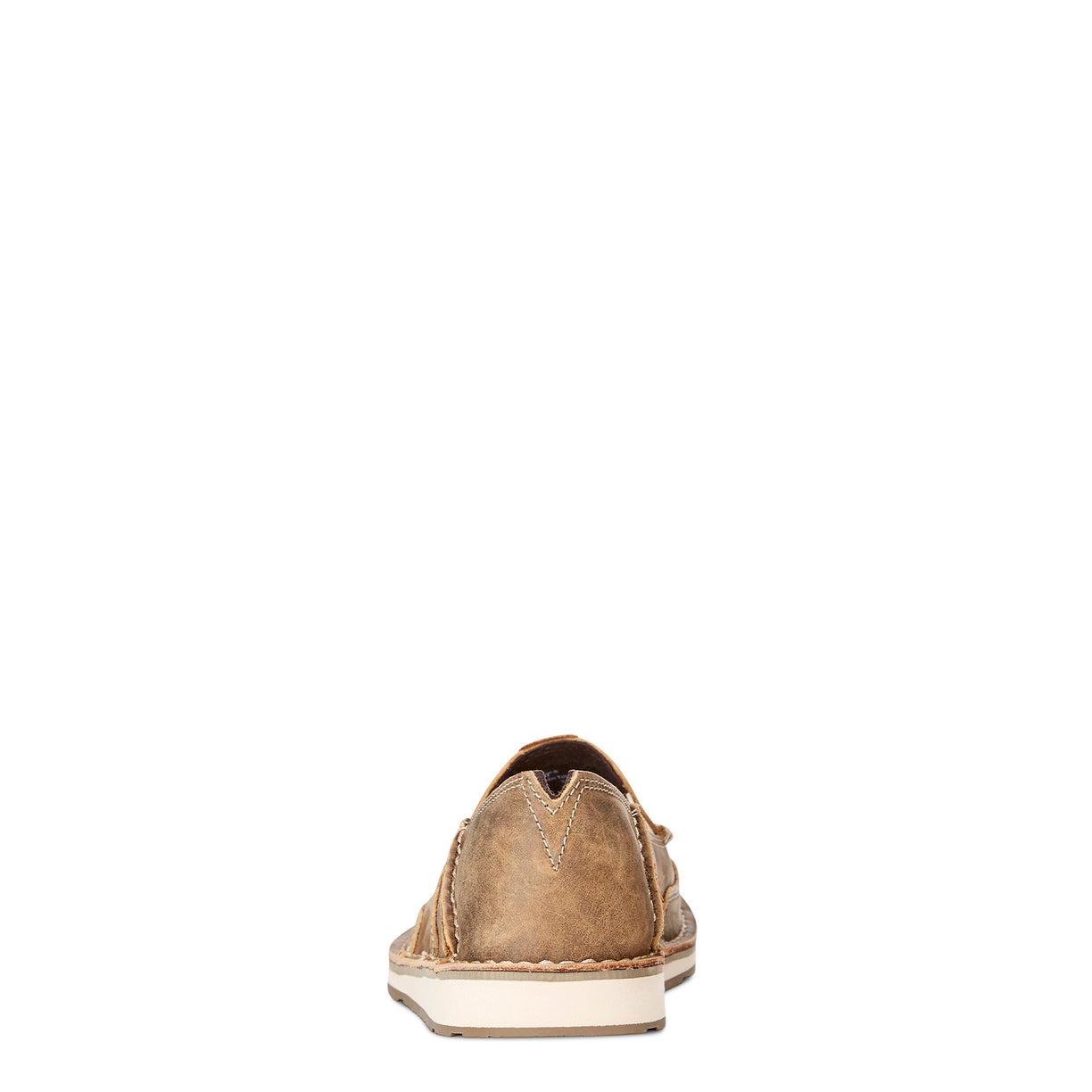 Brown suede shoe on a white background