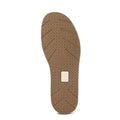 Brown shoe sole with tread pattern on a white background