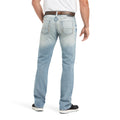 Ariat Men's M7 Rocker Stretch Stirling Stackable Straight Leg Jeans in blue denim - Back