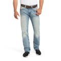 Ariat Men's M7 Rocker Stretch Stirling Stackable Straight Leg Jeans in blue denim - Front