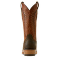 Ariat Men's Futurity Time Boots in olive roughout leather and copper crunch - Heel