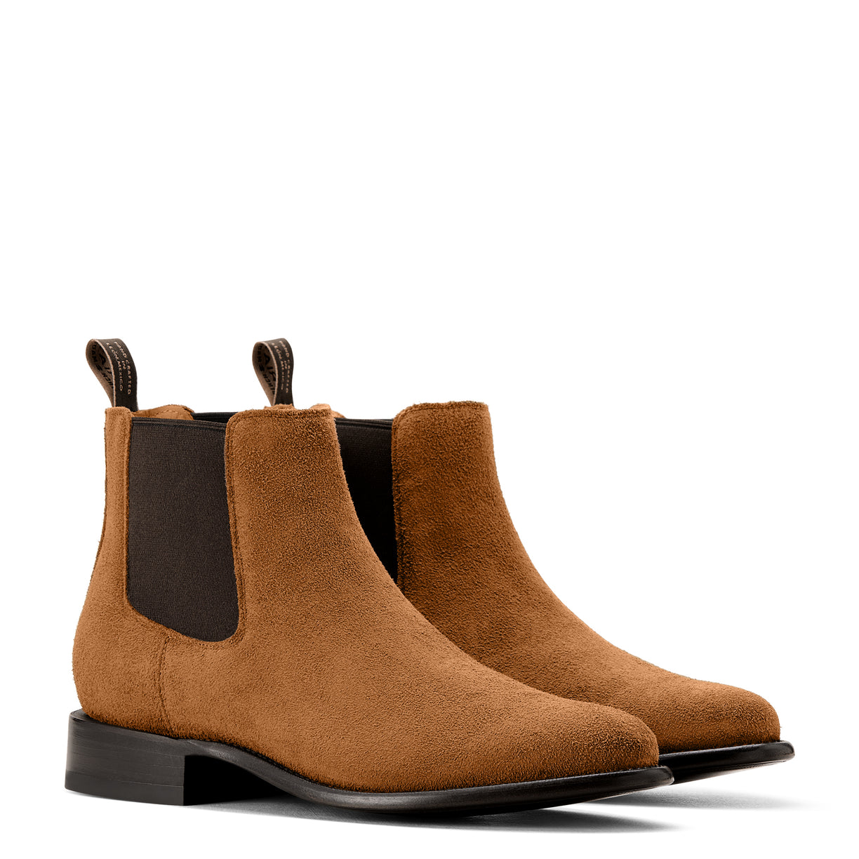 Ariat Men's Bench Made Reed Western Boot in Oiled Tan Roughout Pair