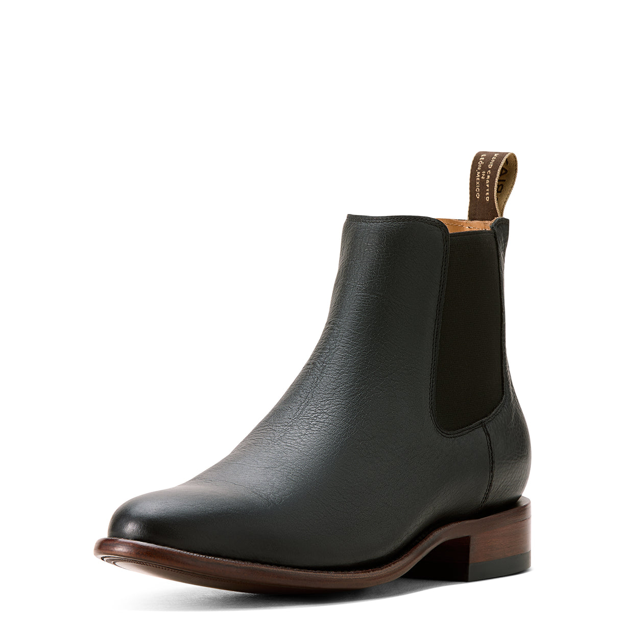 Ariat Men's Bench Made Reed Western Boot in Cool Black Bison Front